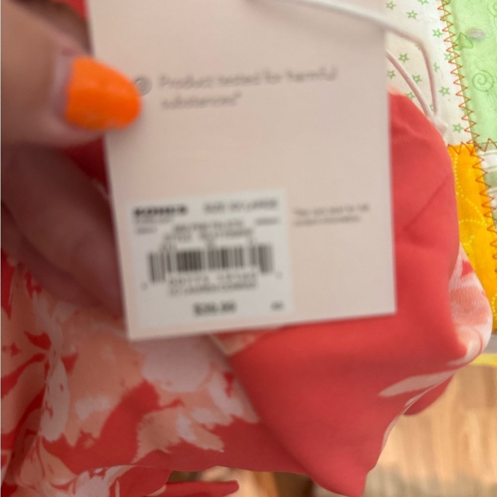 LC Lauren Conrad Coral and White Floral Mini Dress, Sz XXL - Picture 9 of 12